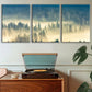 3pcs Vast Nordic Misty Forest Metal Print Ready to Hang Art