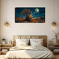Night Sky Under A Dead Tree Wall Art Canvas Office Home Room Framed 120x60cm