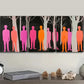 3pcs Featuring Pink Figures in a Forest  Wall Art Set Canvas Framed 40x60cm - High Quality Print 100% Australian Made Wall Canvas Ready to Hang