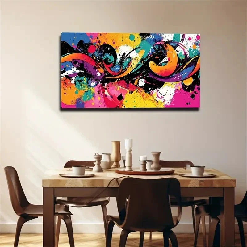 Modern Minimalist Abstract Wall Art Canvas Office Home Room Framed 120x60cm
