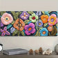 3pcs Abstract flower patterns  Wall Art Set Canvas Framed 40x60cm - High Quality Print 100% Australian Made Wall Canvas Ready to Hang