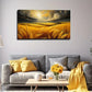 Sunshine Yellow Wheat Field Wall Art Canvas Office Home Room Framed 80x45cm