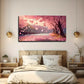 Autumn Falling Leaves Wall Art Canvas Office Home Room Framed 80x45cm