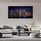 City Night Scene Night View Wall Art Canvas Office Home Room Framed 80x45cm