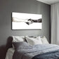 Hand Gesture Black & White Wall Art Canvas Office Home Room Framed 120x60cm