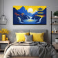 Abstract Landscape And Pagoda Wall Art Canvas Office Home Room Framed 120x60cm