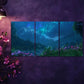 3pcs Northern Lights Canvas Framed 40x60cm - High Quality Print 100% Australian Made Wall Canvas Ready to Hang