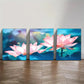 3pcs Versatile Spaces for Lotus Flower Mural Metal Print Ready to Hang Art