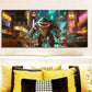 3pcs Shark Warrior  Wall Art Set Canvas Framed 40x60cm - High Quality Print 100% Australian Made Wall Canvas Ready to Hang