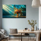 Blooming Flowers In A Vase Wall Art canvas office home room framed 120x60cm