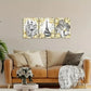 3pcs Eiffel Tower Painting Black and White Roman  Metal Print Ready to Hang Art