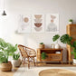 3pcs Bohemian Abstract Canvas Framed 40x60cm - High Quality Print 100% Australian Made Wall Canvas Ready to Hang