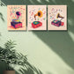 3pcs  Note, record Art Painting  Metal Print Ready to Hang Art