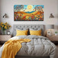 Vibrant Flowers & Butterflies Wall Art Canvas Office Home Room Framed 120x60cm