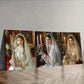 3pcs  Featuring a Vintage Wedding Girl, Wall Art Set Canvas Framed 40x60cm - High Quality Print 100% Australian Made Wall Canvas Ready to Hang