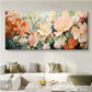 Abstract Art Mixed Flowers wall canvas office home room framed 120x60cm