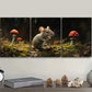 3pcs Small field mouse on mossy Metal Print Ready to Hang Art