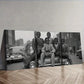 3pcs Vintage Car & Teens Scene  Wall Art Set Canvas Framed 40x60cm - High Quality Print 100% Australian Made Wall Canvas Ready to Hang