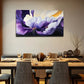 Vibrant Purple to Yellow Floral Wall Art Canvas Office Home Room Framed 120x60cm