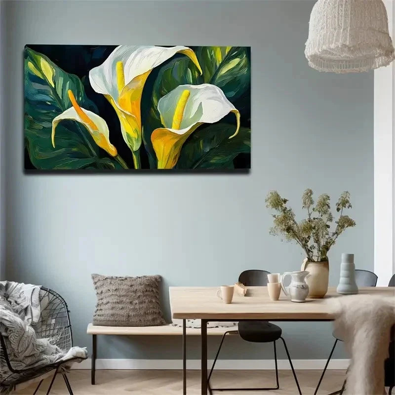 Flowers Worth Tasting Wall Art Canvas Office Home Room Framed 80x45cm