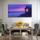 Modern Beach Cottage Perfect Wall Art Canvas Office Home Room Framed 80x45cm