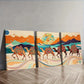 3pcs  Painting A caravan of camels Wall Art Set Canvas Framed 40x60cm - High Quality Print 100% Australian Made Wall Canvas Ready to Hang