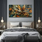 Vibrant Geometric Design Wall Art Canvas Office Home Room Framed 80x45cm