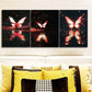 3pcs Butterfly fault art (7)  Wall Art Set Canvas Framed 40x60cm - High Quality Print 100% Australian Made Wall Canvas Ready to Hang