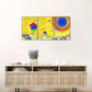3pcs Hot air balloon, blue sky Metal Print Ready to Hang Art