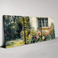 3pcs Retro Beautiful Garden with Floral Painting Wall Art Set Canvas Framed 40x60cm - High Quality Print 100% Australian Made Wall Canvas Ready to Hang