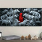 3pcs The Red Lord and the White Wolf Metal Print Ready to Hang Art