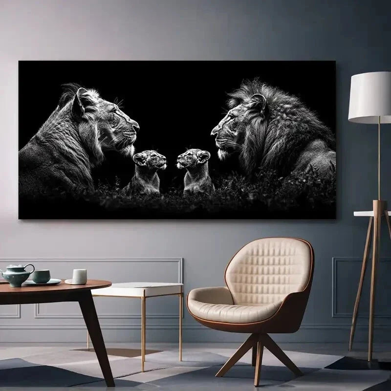 Vertical Unframed Black & White Wall Art Canvas Office Home Room Framed 120x60cm