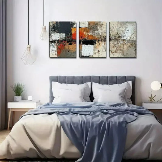 3pcs Color Abstract Design Canvas Framed 40x60cm - High Quality Print 100% Australian Made Wall Canvas Ready to Hang