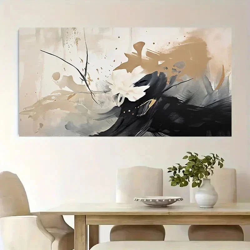 Modern Minimalist Oil Painting Wall Art Canvas Office Home Room Framed 120x60cm