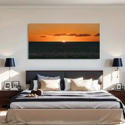 Natural Landscape Seaside Decor Wall Art Canvas Office Home Room Framed 120x60cm