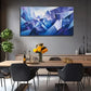 Abstract Mountain Map Nature Wall Art Canvas Office Home Room Framed 80x45cm
