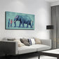 Elephant Covered with Purple Wall Art Canvas Office Home Room Framed 120x60cm