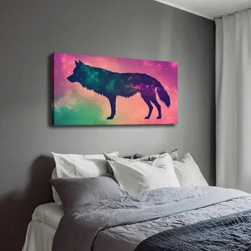 Vibrant Galaxy-Inspired Design Wall Art Canvas Office Home Room Framed 120x60cm