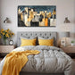 Abstract City Suitable Wall Art Canvas Office Home Room Framed 120x60cm