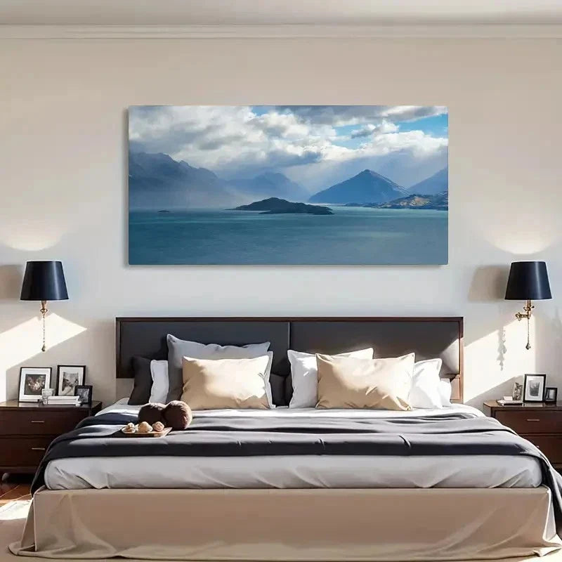 Depicting A Stormy Morning Wall Art Canvas Office Home Room Framed 80x45cm