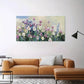 Vibrant Floral Abstract wall canvas office home room framed 120x60cm