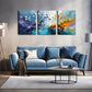 3pcs Magical Abstract Tree Wall Art Set Canvas Framed 40x60cm - High Quality Print 100% Australian Made Wall Canvas Ready to Hang