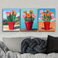 3pcs  Cactus Plant Art Print Poster Metal Print Ready to Hang Art