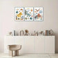 3pcs Triceratops Pterosaur Brontosaurus Cactus Metal Print Ready to Hang Art