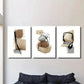 3pcs rt, Minimalist abstract art painting Metal Print Ready to Hang Art