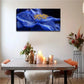 Watercolor Blue Flower Surface Wall Art Canvas Office Home Room Framed 120x60cm