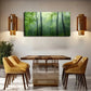 Scene Depicting A Forest Rain Wall Art Canvas Office Home Room Framed 120x60cm