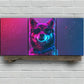3pcs Cool-Toned Husky with Glasses Metal Print Ready to Hang Art
