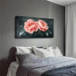 Blooming Pink Flowers Wall Art Canvas Office Home Room Framed 120x60cm