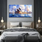 Vibrant Sydney Opera House Wall Art Canvas Office Home Room Framed 120x60cm